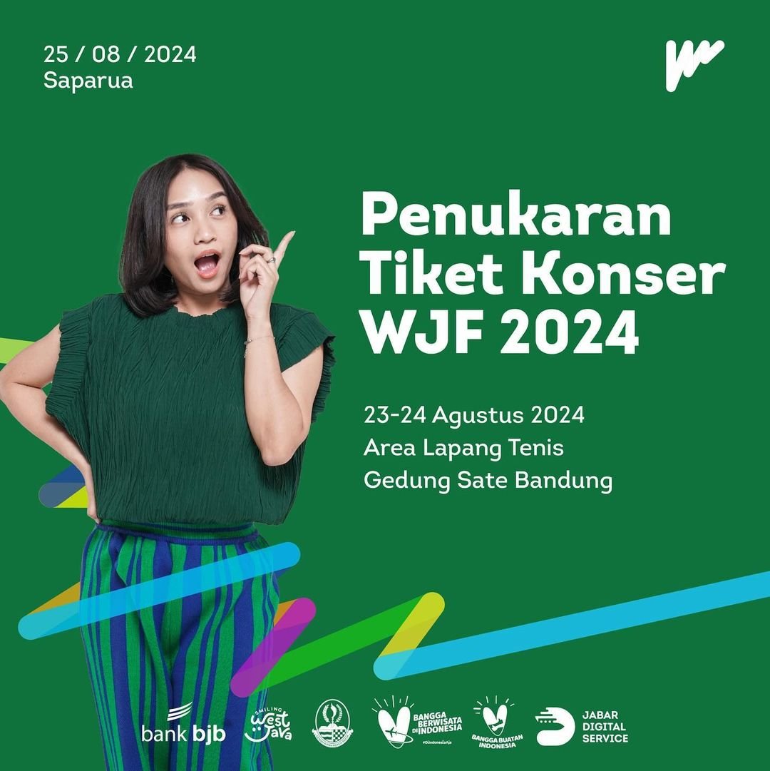 konser gratis Gemerlap West Java Festival 2024, Nikmati Konser Gratis Bintang Ternama di GOR Saparua