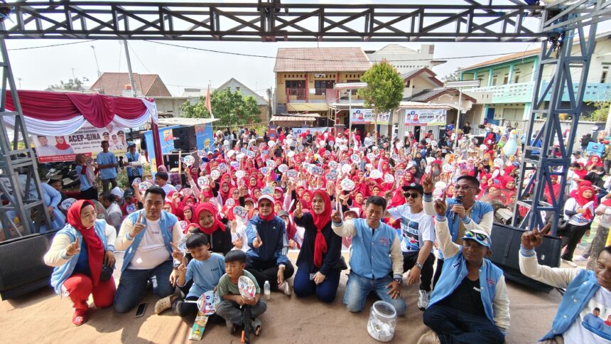 IMG 20241019 WA0034 Paslon Nomor Urut 1 Acep - Gina Meriahkan Senam Sehat di Cibungur