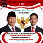 IMG 20241020 WA0053 Pelantikan Presiden Prabowo dan Wakil Presiden Gibran, Ketua APPI Ucapkan Selamat