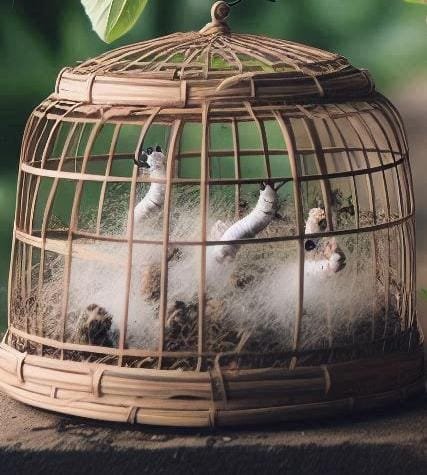 ulat sutra2 Ulat Sutra, Dari Kepompong Hingga Kain Mewah yang Mendunia
