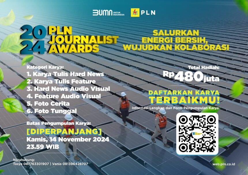 IMG 20241101 WA0005 Banjir Peminat, Pendaftaran PLN Journalist Award 2024 Diperpanjang Sampai 14 November 2024