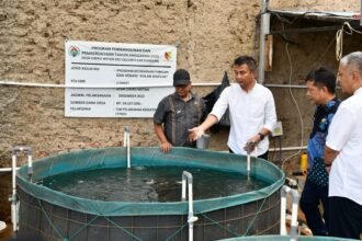 Pj Gubernur Jabar Bey Machmudin meninjau Desa Wisata dan Edukasi Cibiru Wetan, Kecamatan Cileunyi, Kabupaten Bandung.