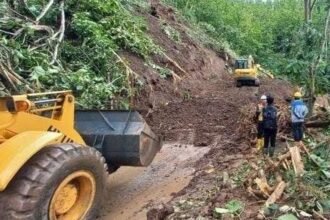 IMG 20241226 WA0009 Pohon Tumbang Melintang di Jalan Provinsi Ganggu Jalur Loji-Palangpang di Sukabumi