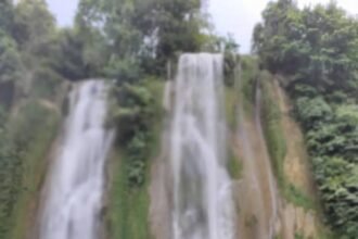 Wisata Curug Cikaso yang dulu indah kini Hancur terkena Dampak bencana alam