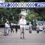 Penjabat Gubernur Jawa Barat Bey Machmudin membuka Kejuaraan Sepatu Roda dan Skateboard Nasional Piala Ibu Negara (PIN) Tahun 2024, di Gelanggang Olahraga (GOR) Saparua, Kota Bandung. (istimewa)