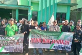 IMG 20250103 WA0045 Aksi Demo Kader PPP Kabupaten Sukabumi Tuntut Ketua DPC Mundur