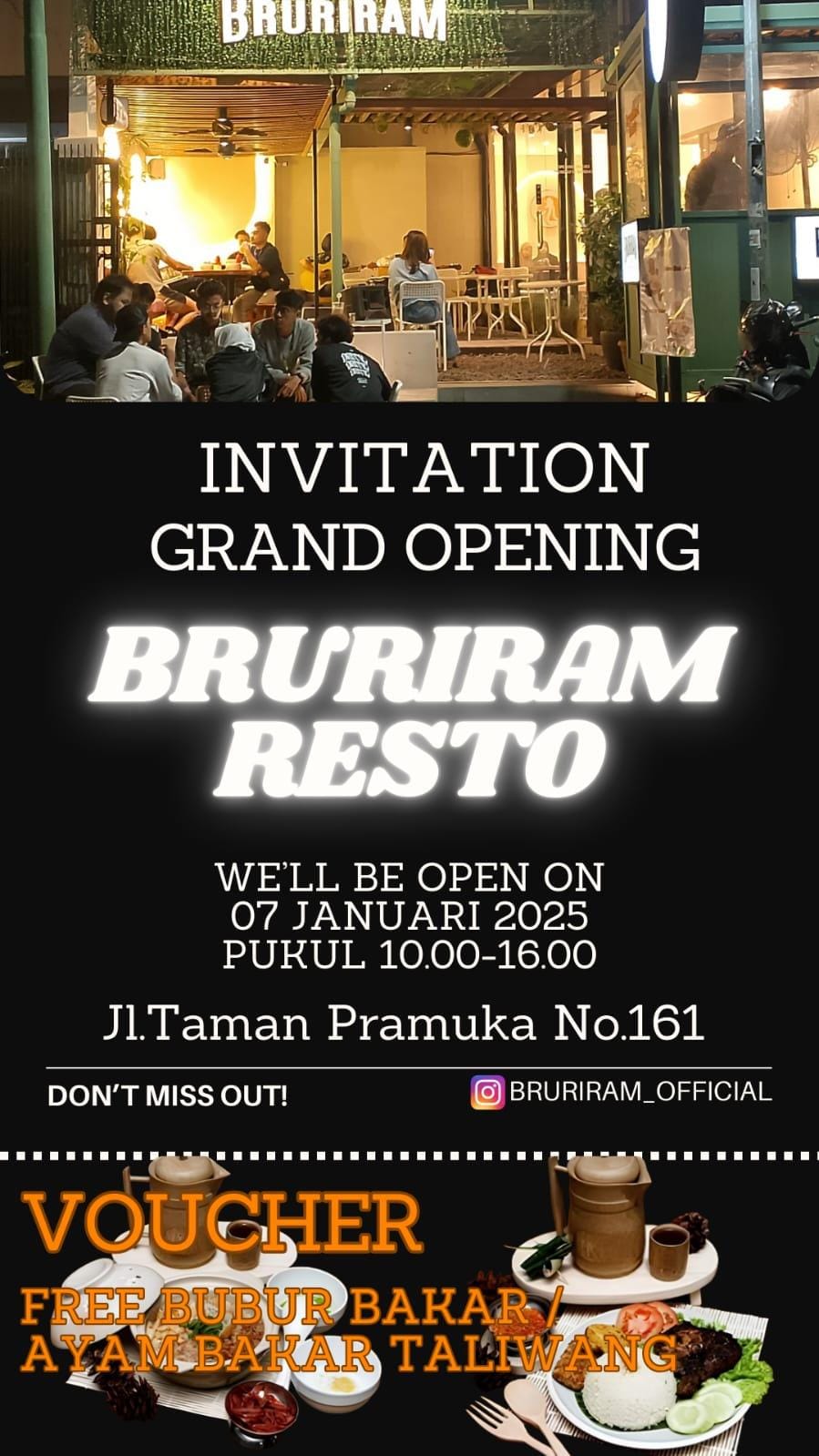 IMG 20250107 WA0008 1 Kuliner Baru, Bruriram Cafe: Inovasi Kuliner Bubur Bakar di Jawa Barat