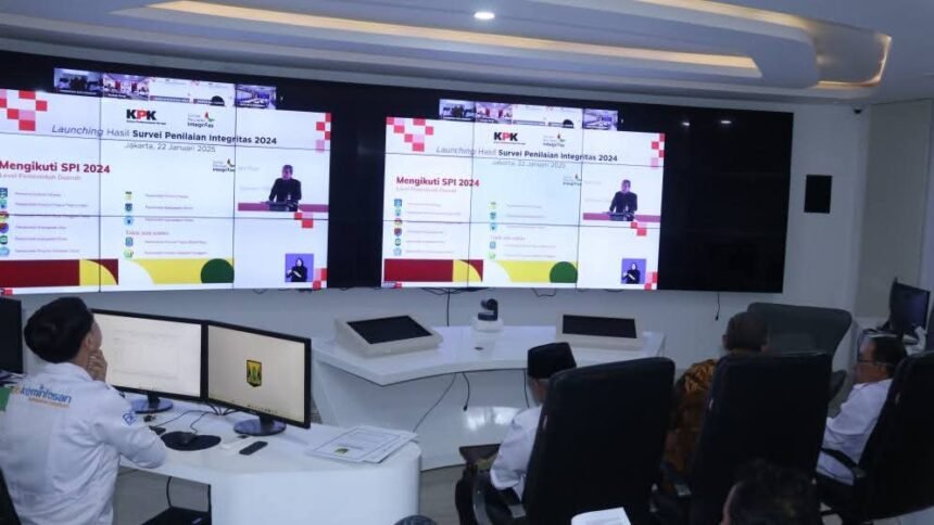 Peluncuran hasil Survei Penilaian Integritas (SPI) 2024 yang digelar secara virtual oleh KPK RI