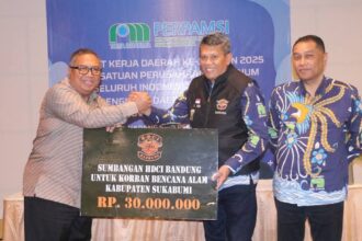 Ketua PD Perpamsi, Budi Karyawan, mengapresiasi atas perannya Bupati Sukabumi atas keberhasilan Perusahaan Daerah Air Minum (PDAM) Kabupaten Sukabumi