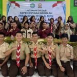 Pelajar SMK Jamiyyatul Aulad usai latihan dasar kepemipinan. (Istimewa)