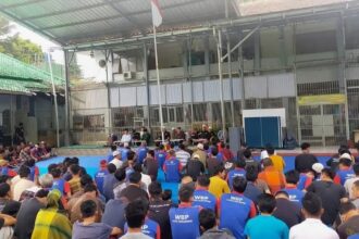 Pengajian rutin warga binaan di lapas kelas IIB Sukabumi. (Prima Arno/Telusur Bisnis)