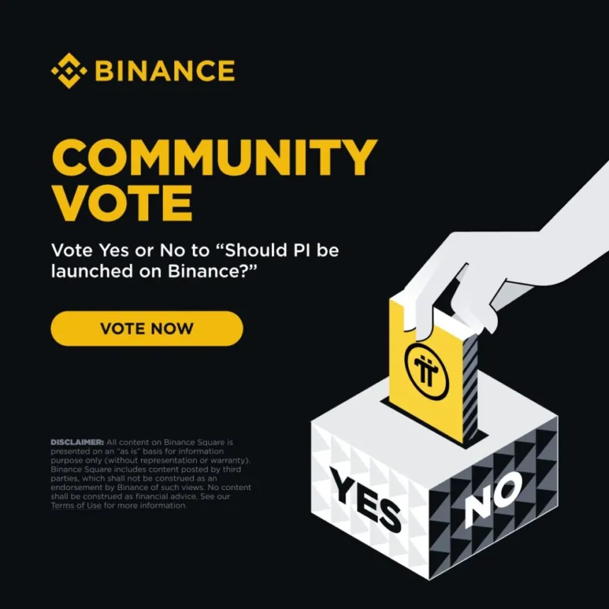 Binance Ambil Langkah Berani: Voting Komunitas untuk Listing Pi Network