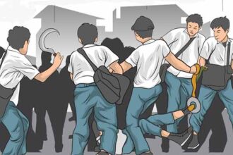 Ilustrasi tawuran pelajar