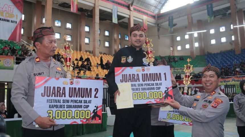 Kapolres Sukabumi, AKBP Samian, resmi menutup Festival Pencak Silat Kapolres Sukabumi Cup 1 2025
