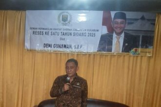 Reses Kesatu Tahun Sidang 2025 anggota DPRD Kabupaten Sukabumi dari Partai Golkar, Deni Gunawan, S.IP. (Prima Arno Mediandi)