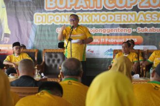 Bupati Kabupaten Sukabumi, H. Marwan Hamami, secara resmi membuka kejuaraan mini soccer bertajuk "Bupati Cup 2025 Assalam Tournament Mini Soccer"