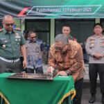 Bupati Sukabumi, H Marwan Hamami, meresmikan Gedung Subdenpom Persiapan Palabuhanratu di Jalan Haji Anwari, Kecamatan Palabuhanratu