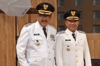 Pasangan Bupati dan Wakil Bupati terpilih, Asep Japar-Andreas