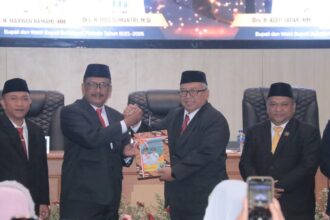 Sertijab Bupati Sukabumi H Asep Japar dan wakilnya H. Andreas