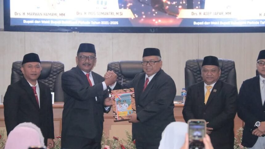 Sertijab Bupati Sukabumi H Asep Japar dan wakilnya H. Andreas