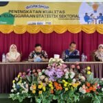 Dinas Komunikasi, Informatika, dan Persandian (Diskominfosan) Kabupaten Sukabumi menggelar workshop peningkatan kualitas statistik sektoral di Hotel Sukabumi Indah