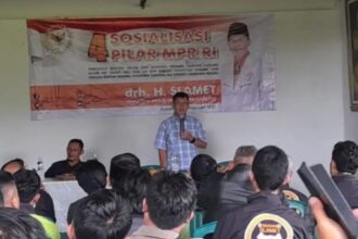 drh Slamet, melaksanakan sosialisasi Empat Pilar MPR RI