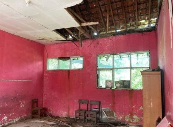 Kondisi bangunan SDN Cibolang di Kabupaten Sukabumi