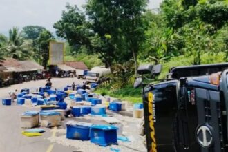 Kecelakaan truk Tanjakan Baeud