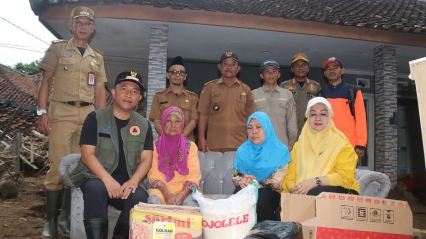 Wakil Bupati Sukabumi, H. Andreas, meninjau langsung lokasi terdampak banjir bandang