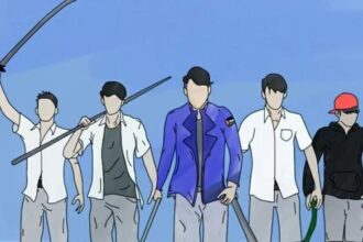 Ilustrasi pelajar tawuran