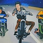 Ilustrasi balapan liar