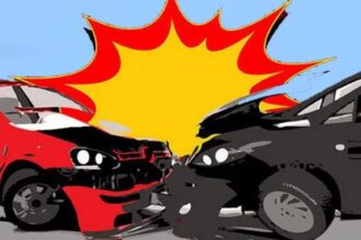 Ilustrasi kecelakaan beruntun