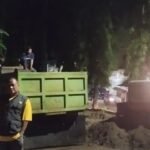 Dinas Pekerjaan Umum (PU) Kabupaten Sukabumi menuntaskan pembersihan material lumpur di Jalan Ahmad Yani