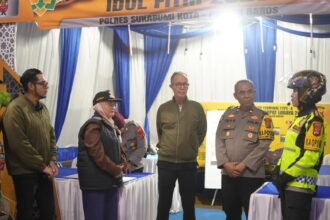 Wali Kota Sukabumi H. Ayep Zaki dan Wakil Wali Kota Bobby Maulana turut serta dalam patroli ini