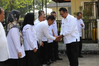 Bupati Sukabumi, H. Asep Japar, memaparkan strategi integrasi Program Pendidikan Sukabumi dari level pusat hingga kabupaten