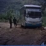 jalan darurat Jalan Darurat Ciguyang - Jampangkulon Masih Rawan, Damri Terjebak Tak Mampu Menanjak