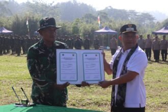 19d65061 ba40 4a95 8eef a29109024634 Serah Terima Hasil Karya TMMD Ke 124, Wabup "Sangat Membantu Pembangunan Daerah"