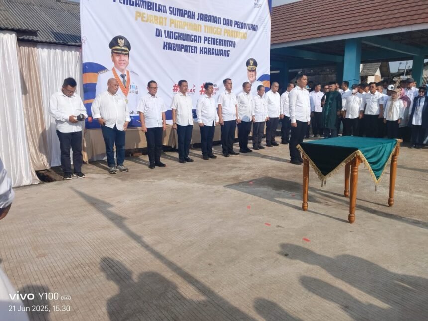 IMG 20250621 WA0002 Mutasi Rotasi Digelar di Tirtajaya, 11 Pejabat Eselon 2 Pemkab Karawang Tempati Pos Baru