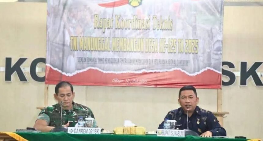 sby1 Desa Langkapjaya Lengkong Jadi Lokus TMMD KE 125, Wabup: Mendukung Percapatan Pembangunan Daerah