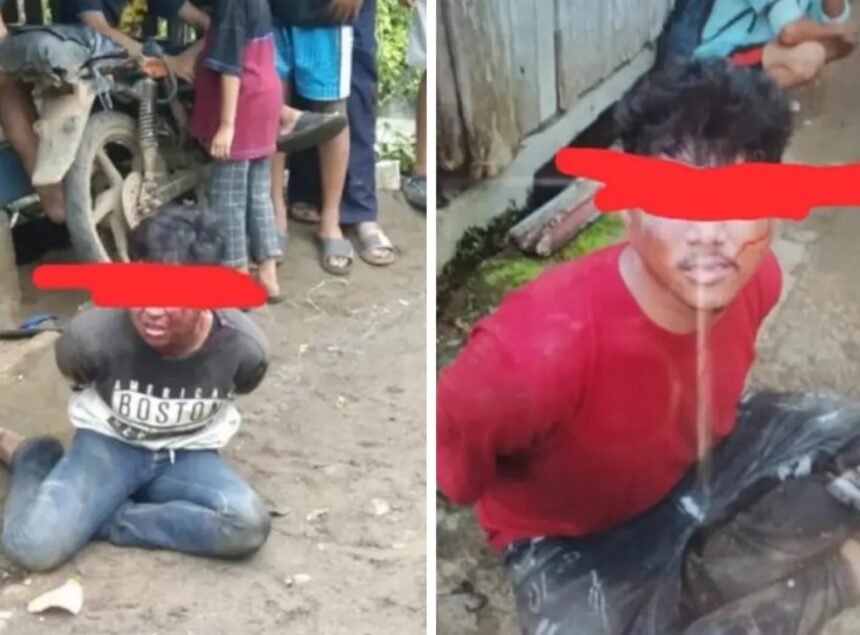 IMG 20250921 WA0002 Rampas Motor di Sukabumi, Dua Pemuda Babak Belur Diamuk Massa