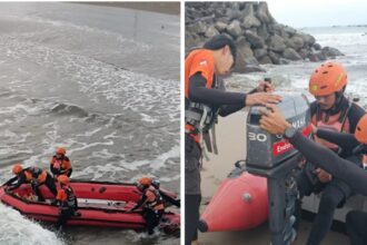 IMG 20250922 WA0001 Wisatawan Asal Jakarta Hilang Terseret Ombak di Pantai Kebon Kalapa Sukabumi