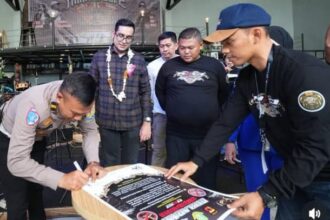 IMG 20250922 WA0002 Satlantas Polres Sukabumi Kota Gaungkan Deklarasi Tolak Knalpot Brong