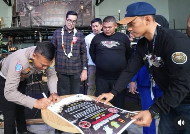 IMG 20250922 WA0002 Satlantas Polres Sukabumi Kota Gaungkan Deklarasi Tolak Knalpot Brong