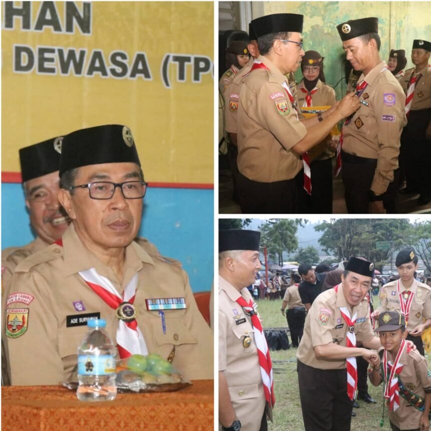 IMG 20250924 WA0005 Ketua Kwarcab Pramuka Sukabumi Lantik Pengurus Baru, Serahkan Penghargaan dan Bantuan Sosial