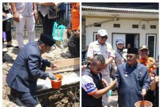 IMG 20251014 WA0016 Bupati Sukabumi Letakkan Batu Pertama Pembangunan Rumah Panggung bagi Penyintas Bencana di Palabuhanratu