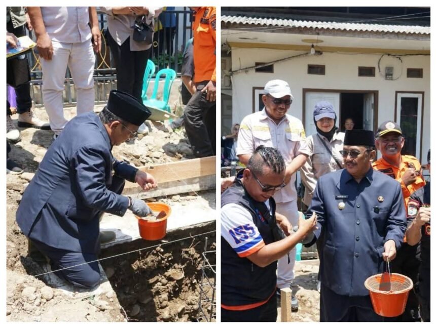 IMG 20251014 WA0016 Bupati Sukabumi Letakkan Batu Pertama Pembangunan Rumah Panggung bagi Penyintas Bencana di Palabuhanratu