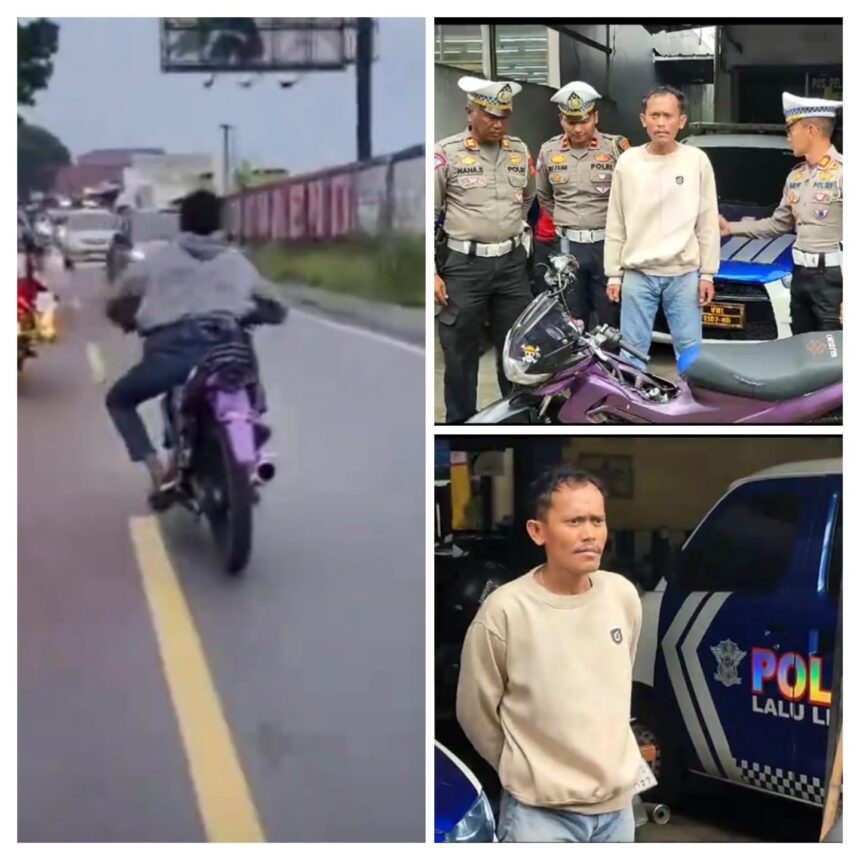 IMG 20251023 WA0001 Ugal-ugalan di Jalan Cicurug-Benda, Pemotor Satria FU Akhirnya Diciduk Polisi