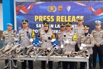 IMG 20251117 WA0002 1.538 Knalpot Brong Dimusnahkan Polres Sukabumi Kota