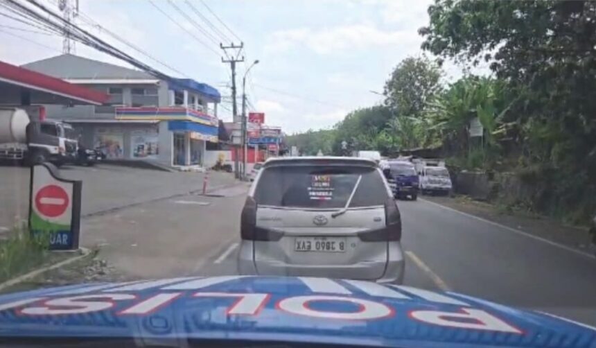 IMG 20251119 WA0066 Patroli Satlantas Polres Sukabumi Temukan Mobil Pasang Pelat Nomor Terbalik