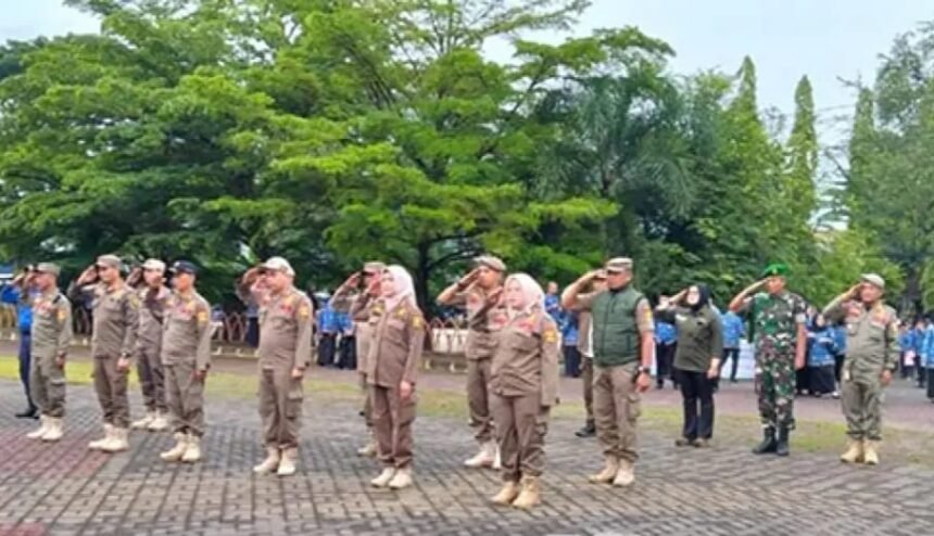 IMG 20251204 WA0038 Satpol PP Kerahkan Puluhan Personel Amankan Upacara HUT Korpri dan PGRI